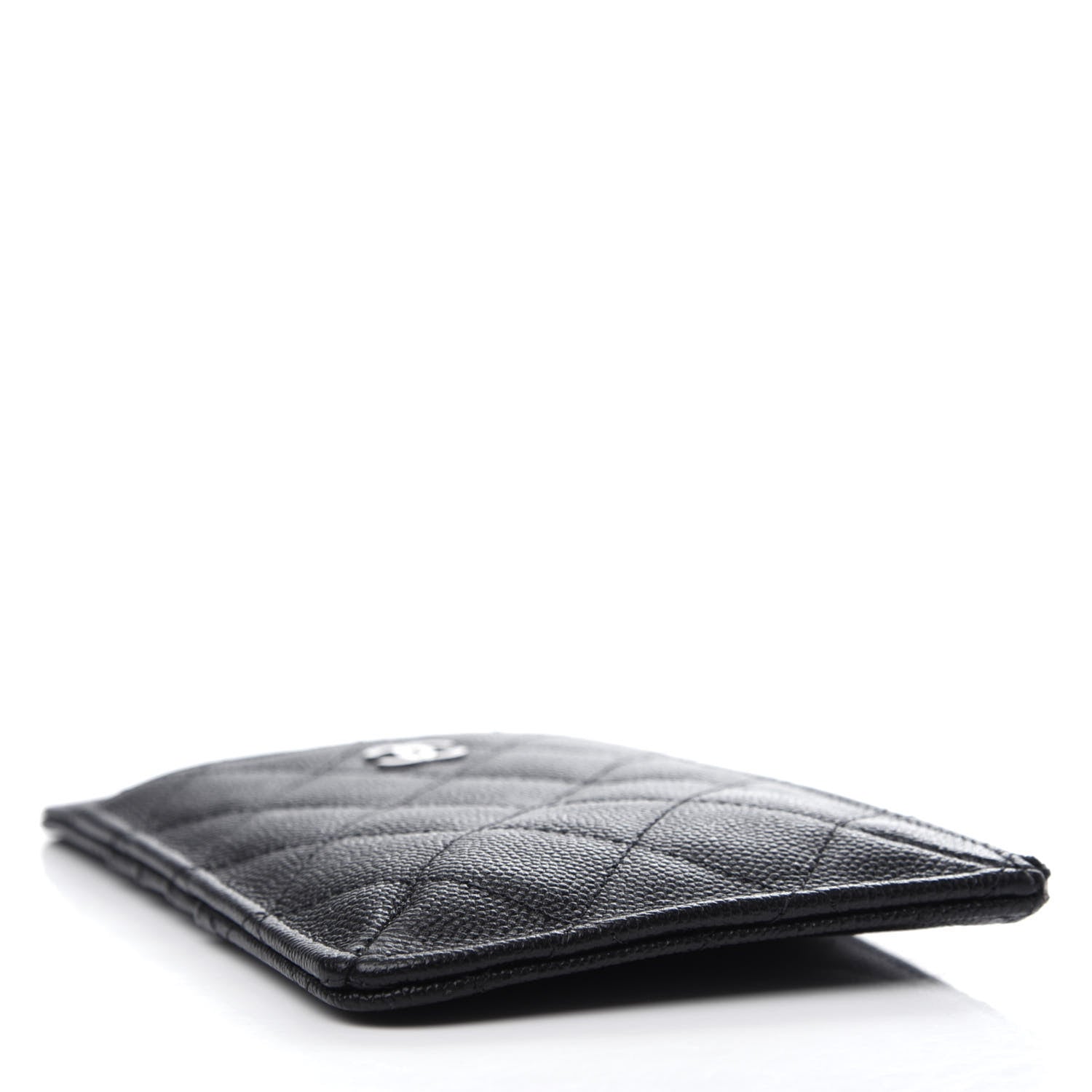 Chanel Caviar Quilted Classic Flat Wallet Pouch Black 4 of 7