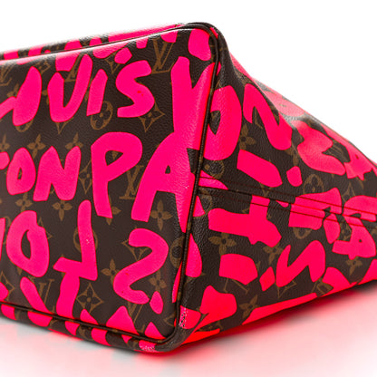 Louis Vuitton Monogram Graffiti Neverfull GM Fuchsia 9 of 19