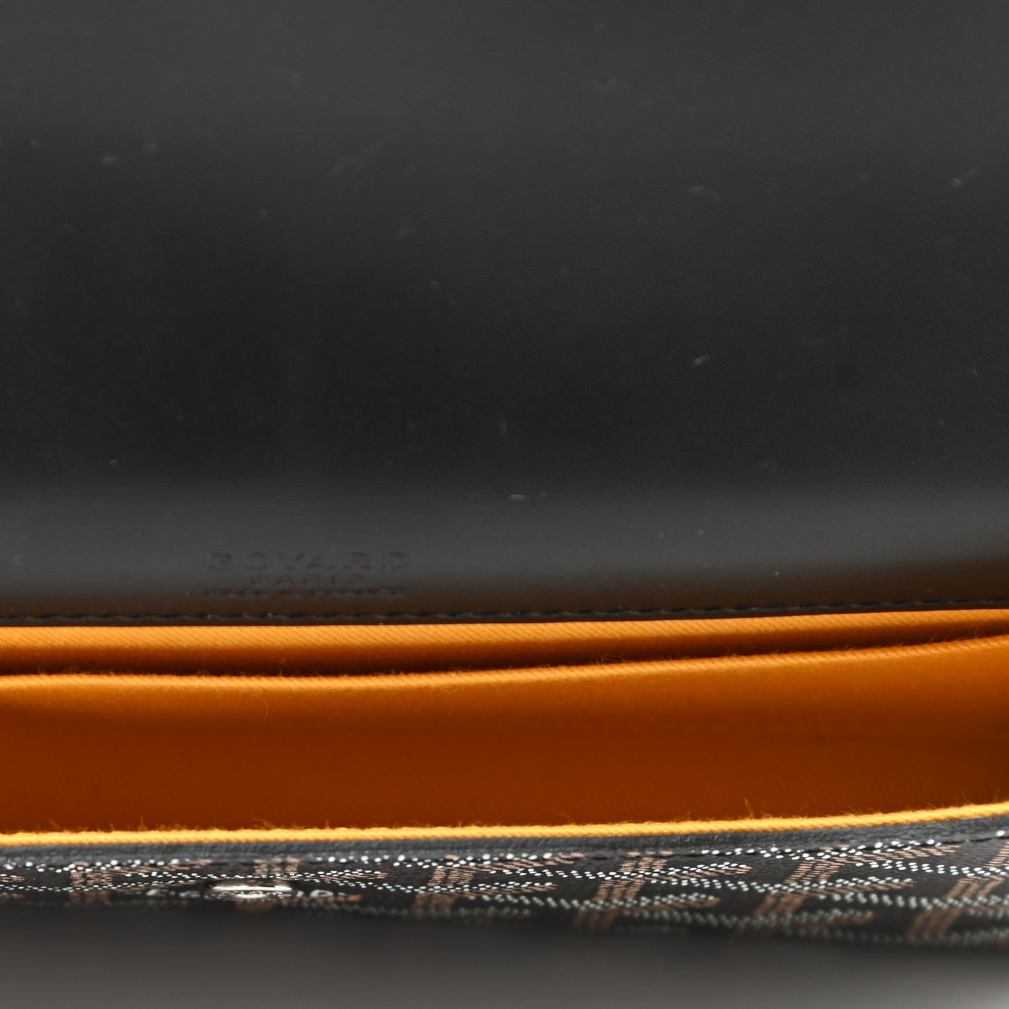 Goyardine Monte Carlo Bois Clutch Black