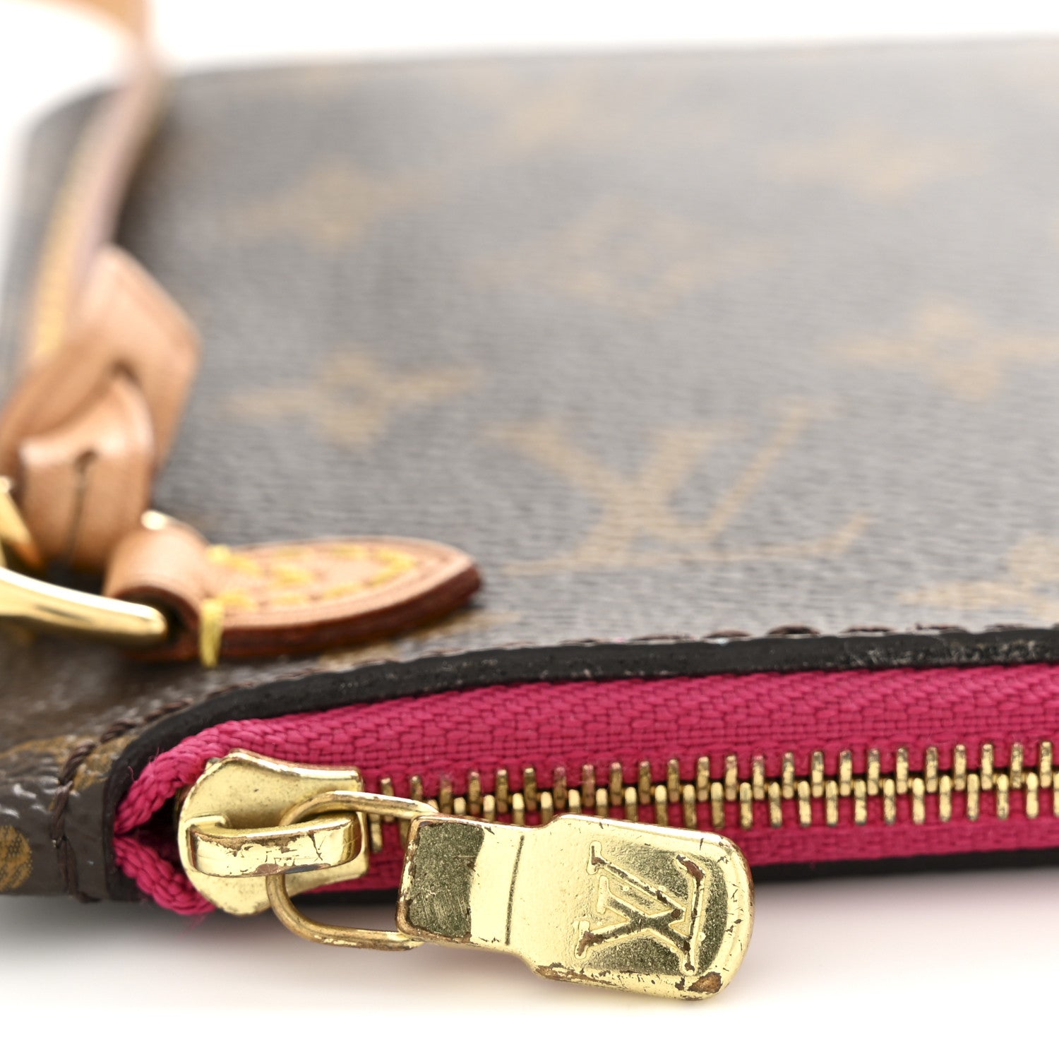 Louis Vuitton Monogram Neverfull MM GM Pochette Pivoine 8 of 9