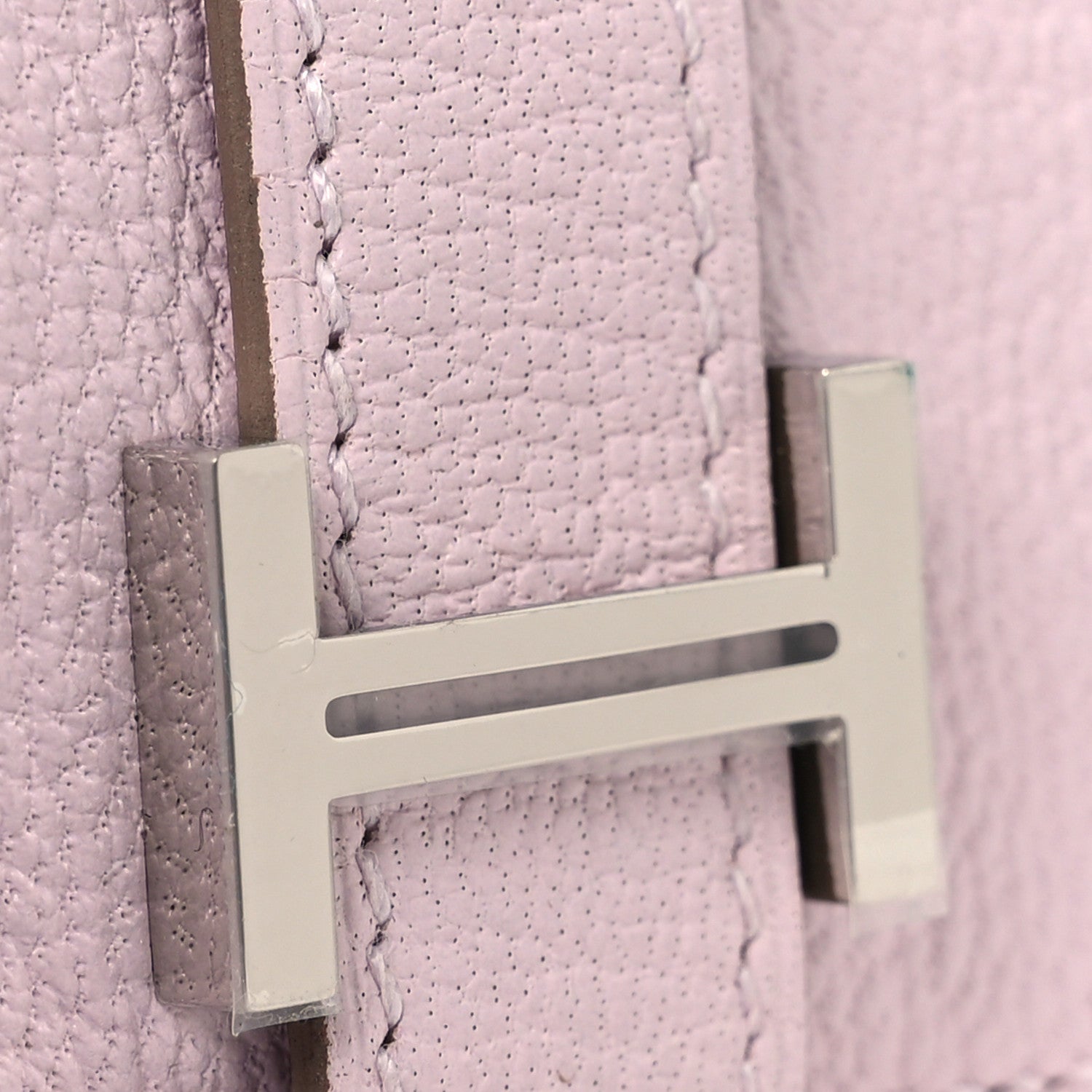Hermes Chevre Mysore Bearn Card Holder Wallet Mauve Pale 8 of 9