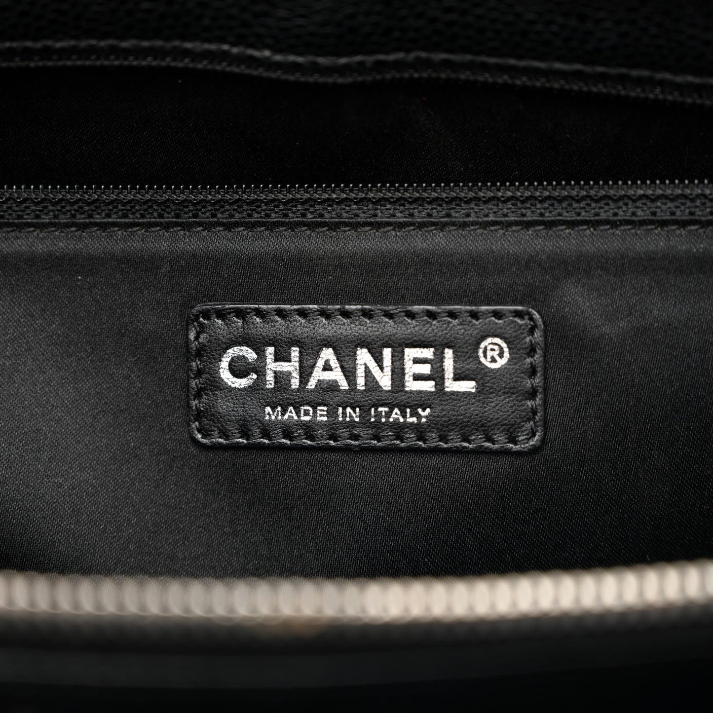 Caviar Quilted Grand Shopping Tote GST Black