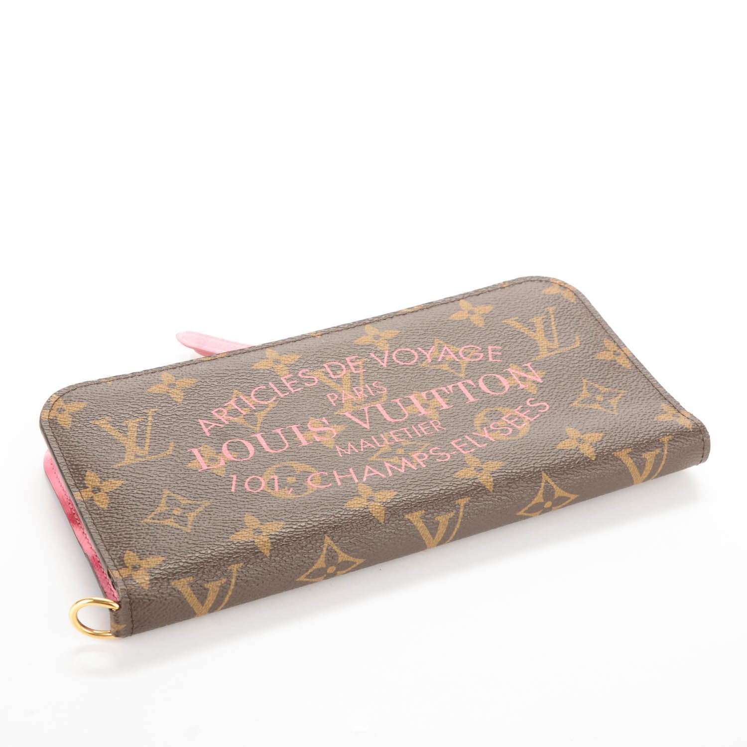 Louis Vuitton Monogram Articles de Voyage Ikat Insolite Wallet Rose Velours 4 of 7