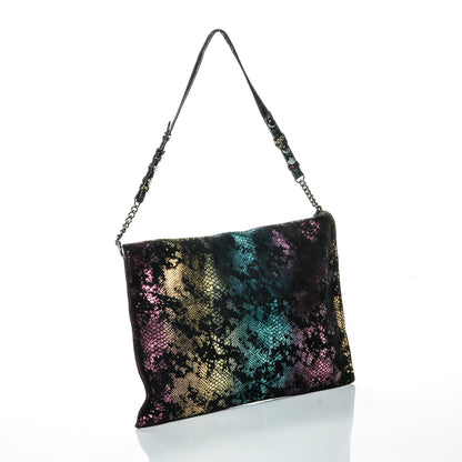 Jimmy Choo Metallic Snakeskin Effect Envelope Clutch 3 of 7
