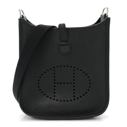Hermes Taurillon Clemence Evelyne TPM Black 1 of 10