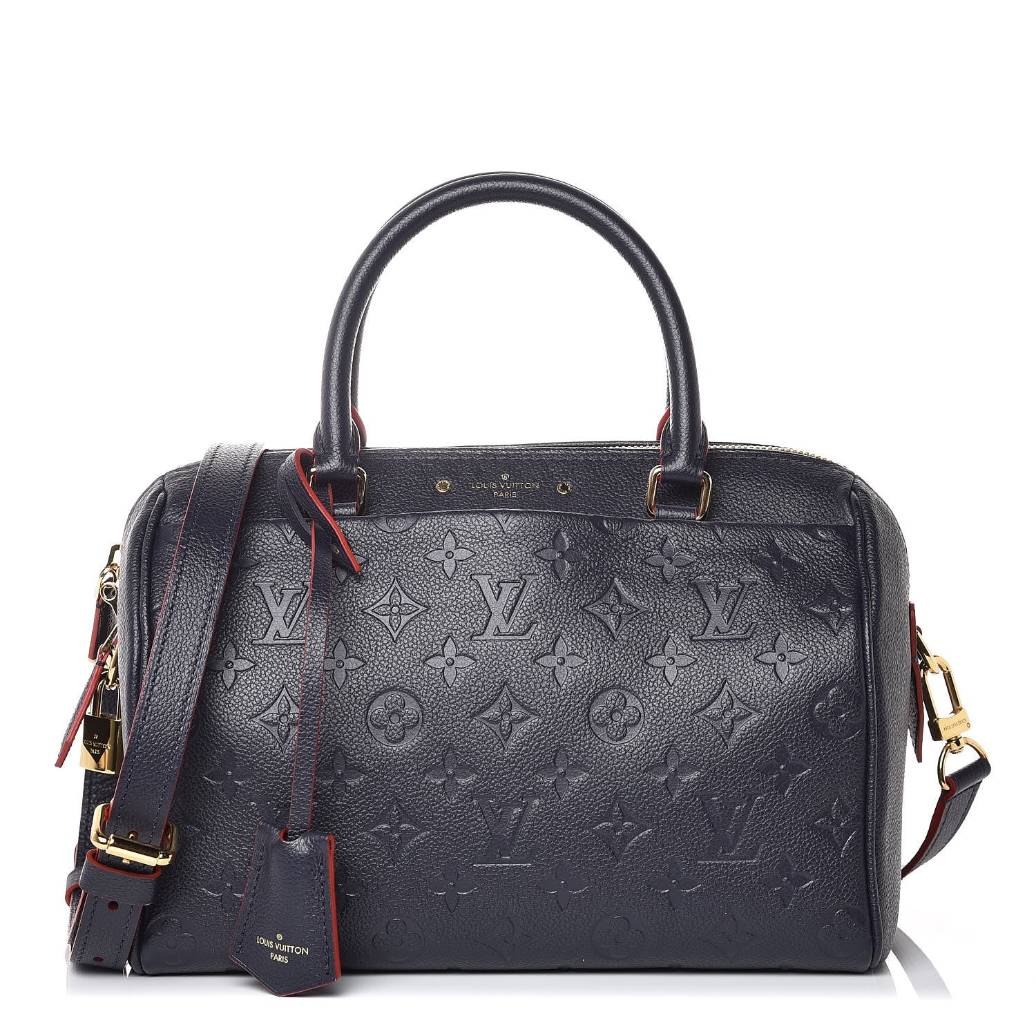 Louis Vuitton Empreinte Speedy Bandouliere 25 NM Marine Rouge 1 of 6