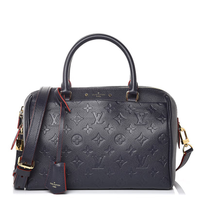 Louis Vuitton Empreinte Speedy Bandouliere 25 NM Marine Rouge 1 of 6