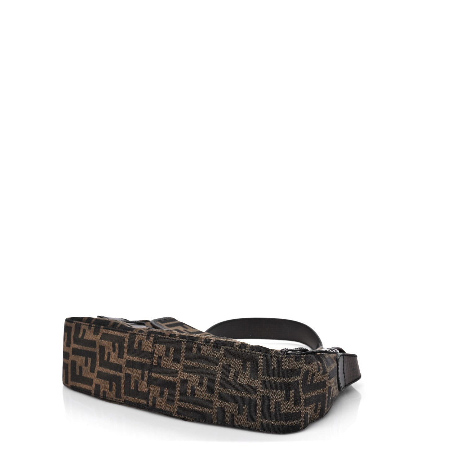 Fendi Zucca B Bis Flap Bag Tobacco Castagna 6 of 6