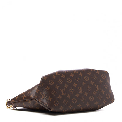 Louis Vuitton Monogram Flower Zipped Tote MM Black 3 of 8