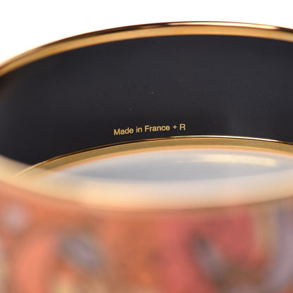 Hermes Enamel Printed Wide Coup De Fouet Bracelet 65 5 of 6