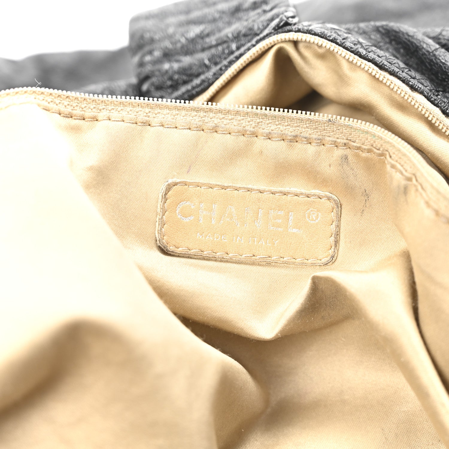 Chanel Vinyl XL Rock and Chain Flap Black 6 of 10
