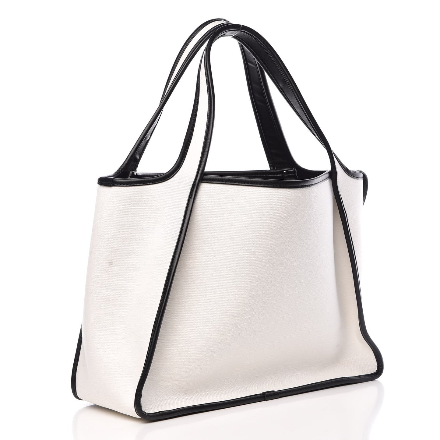 Eco Denim Logo Tote White