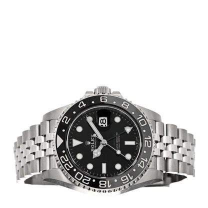 Rolex Stainless Steel 40mm Oyster Perpetual Date GMT Master II Bruce Wayne Watch Black 126710GRNR 2 of 5