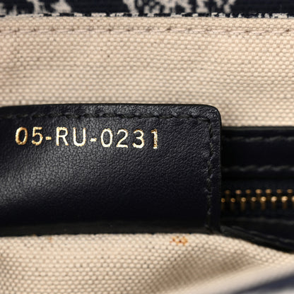 Christian Dior Canvas Embroidered Dioriviera Saddle Bag Blue 7 of 11