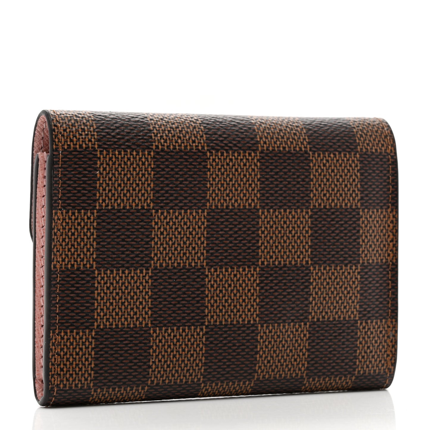 Damier Ebene Rosalie Coin Purse Rose Ballerine