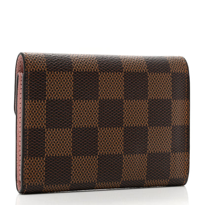 Louis Vuitton Damier Ebene Rosalie Coin Purse Rose Ballerine 3 of 8