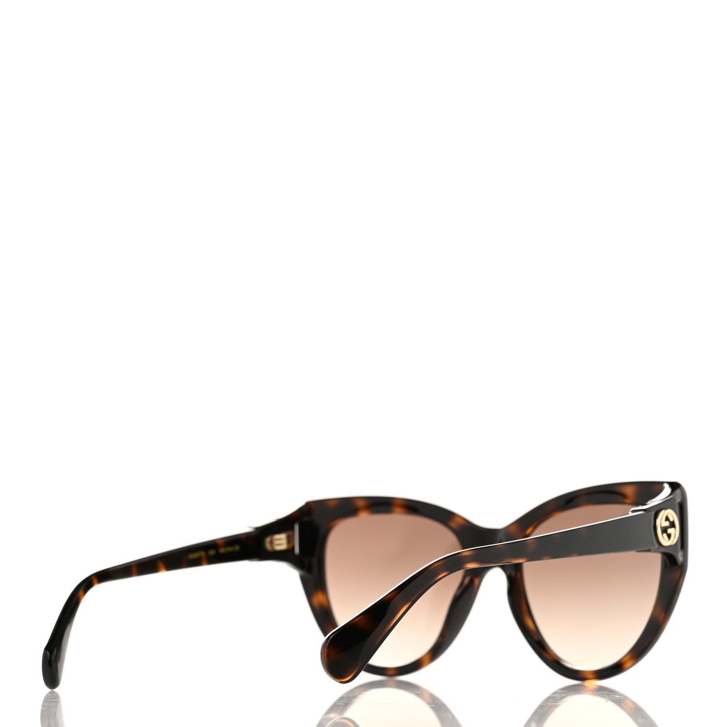 Gucci Acetate Cat Eye Sunglasses GG0877S Tortoise 4 of 8