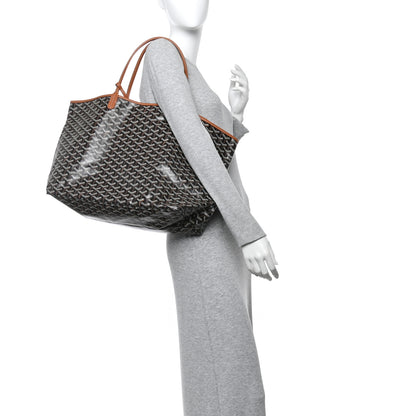 Goyard Goyardine Saint Louis GM Black Gold 2 of 11