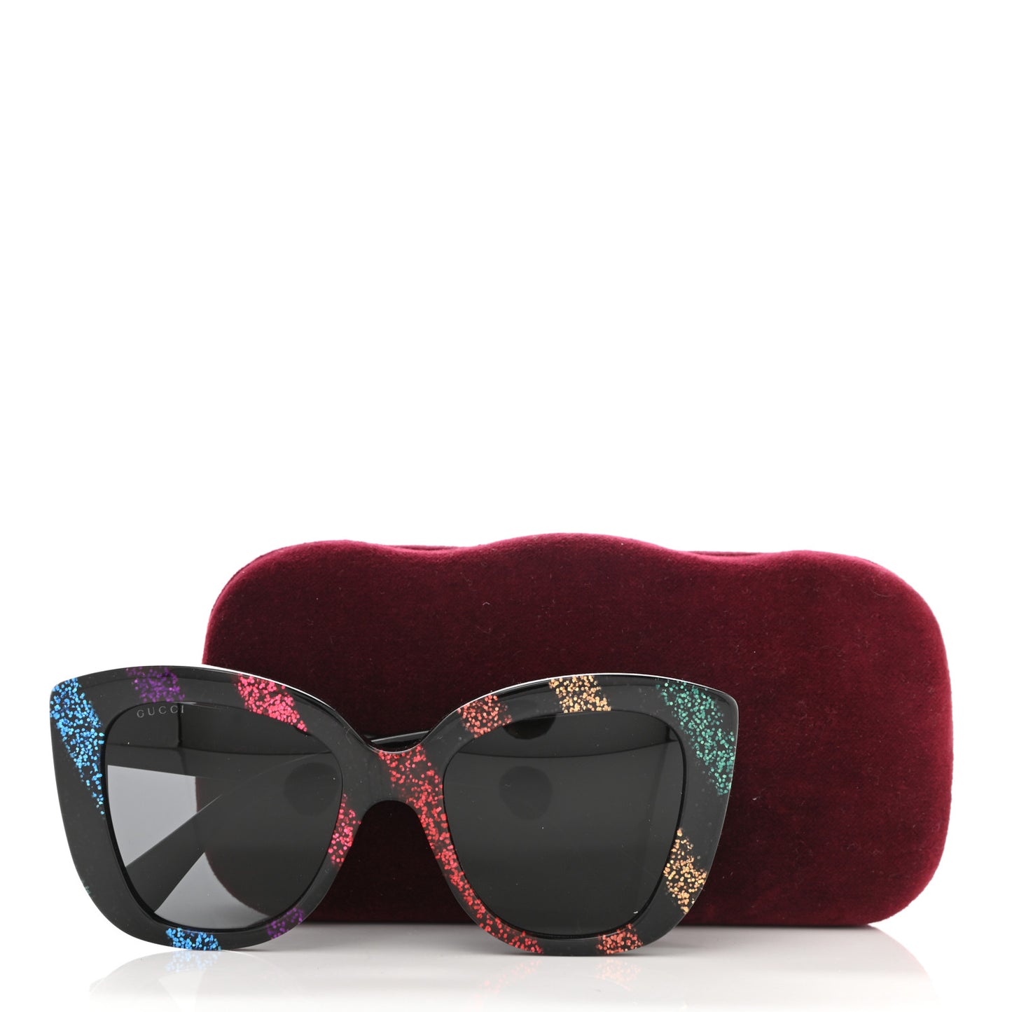 Acetate Glitter Sunglasses GG0327S Black