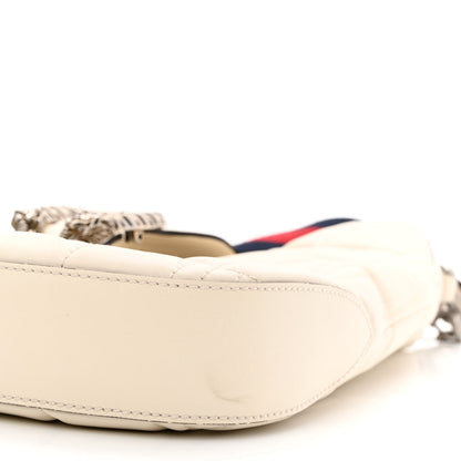 Gucci Calfskin Web Quilted Small Dionysus Hobo White 10 of 14