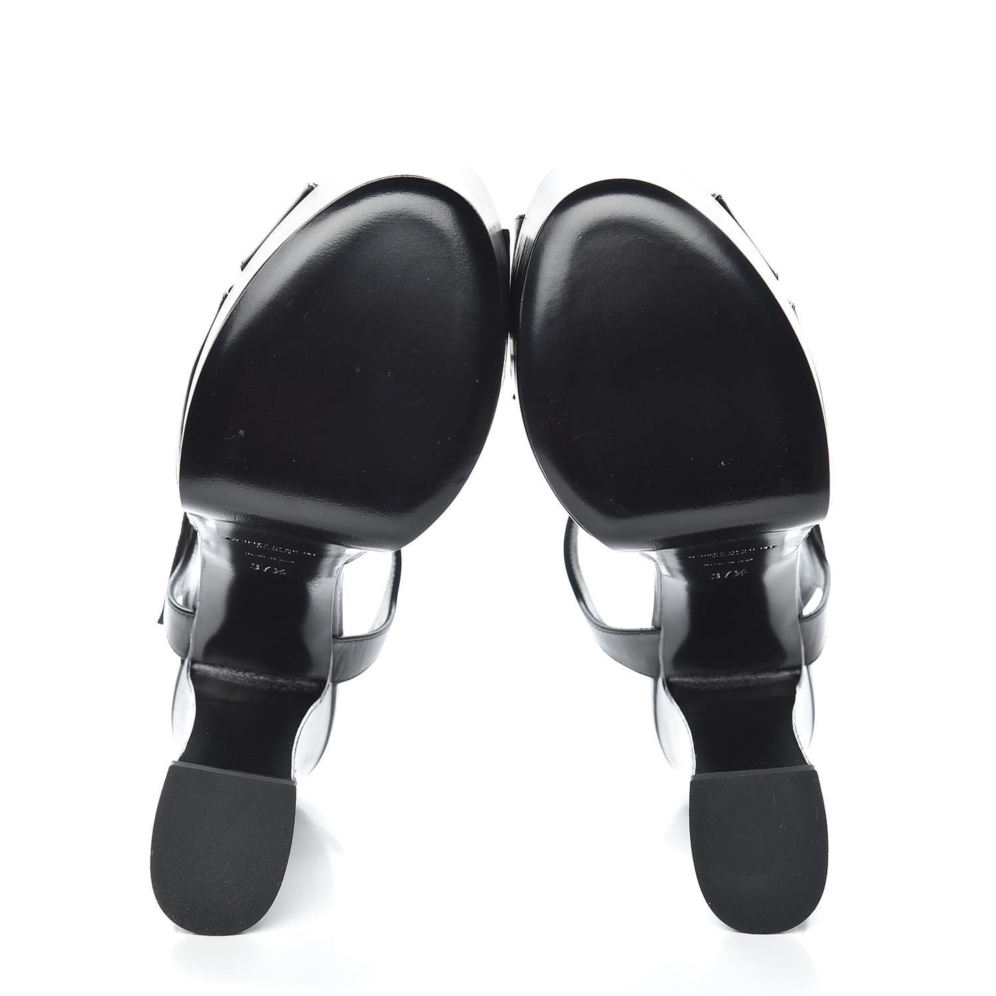 Goatskin Candy 80 Platform Sandals 37.5 Black