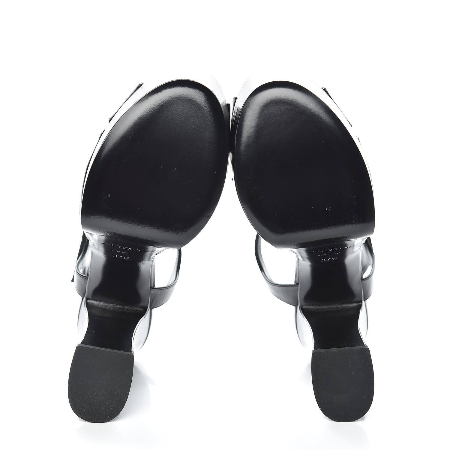 Saint Laurent Goatskin Candy 80 Platform Sandals 37.5 Black 7 of 11