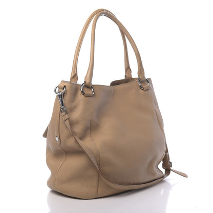 Prada Vitello Daino Shoulder Bag Sabbia 3 of 21