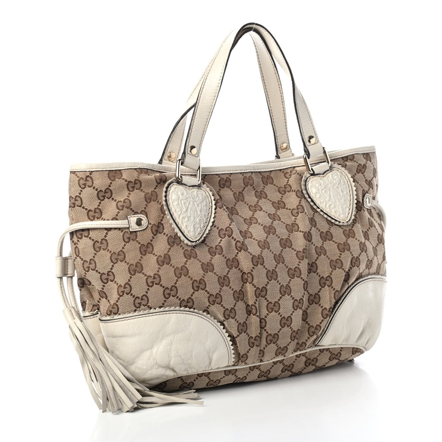 Monogram Small Tribeca Tote Off White