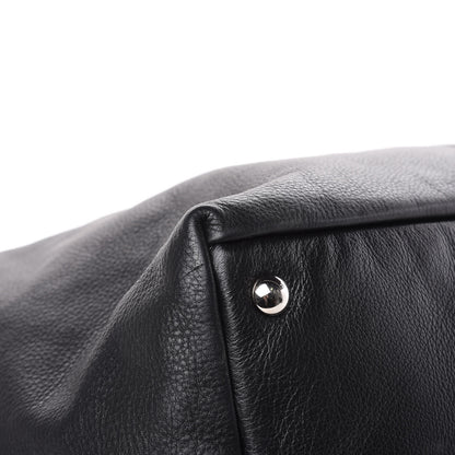 Saint Laurent Calfskin Sac Hamptons Weekender Bag Black 10 of 12