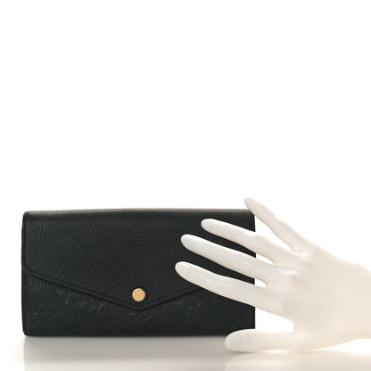Louis Vuitton Empreinte Sarah Wallet NM Black 2 of 8