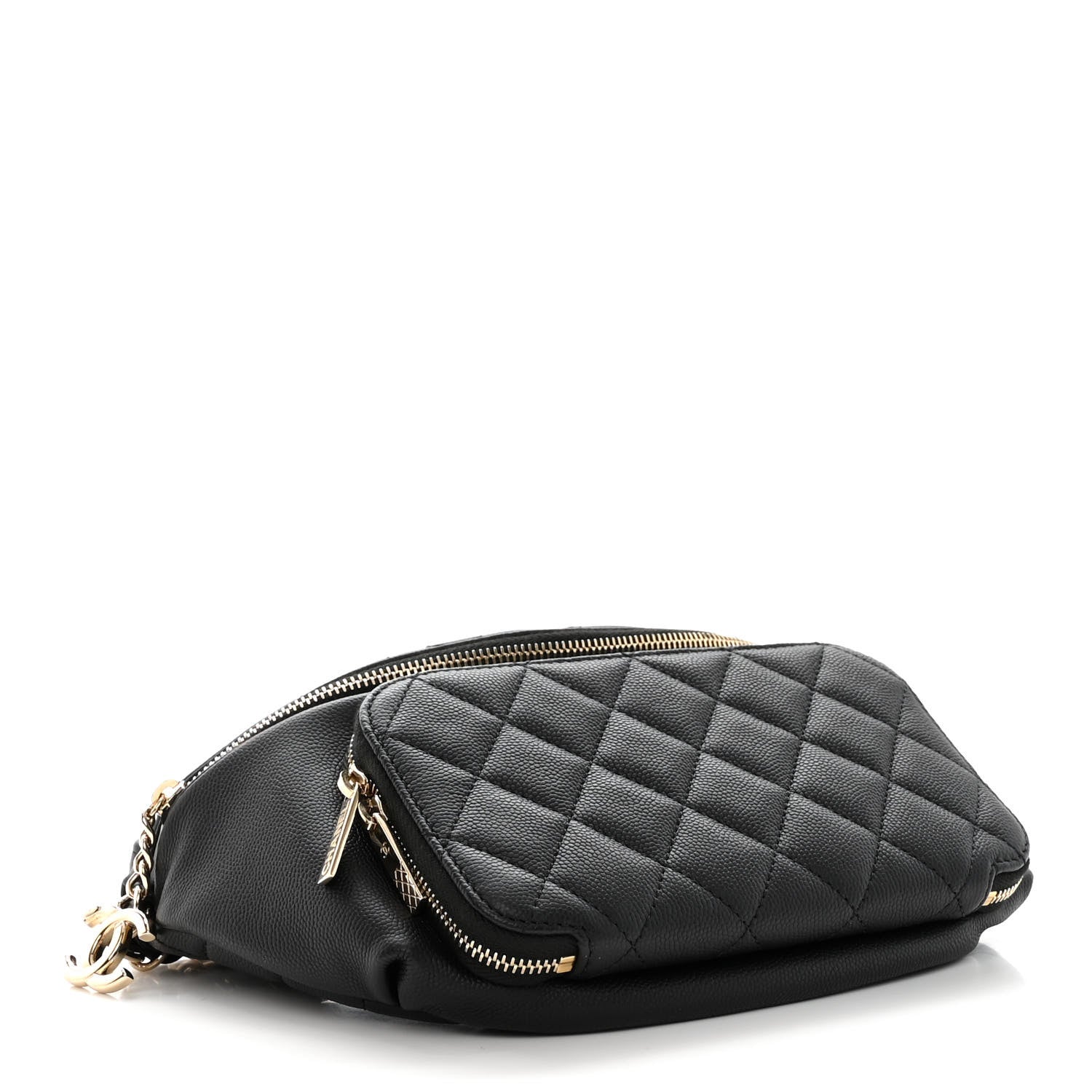 Chanel Caviar Quilted Business Affinity Waist Belt Bag Black 4 of 12