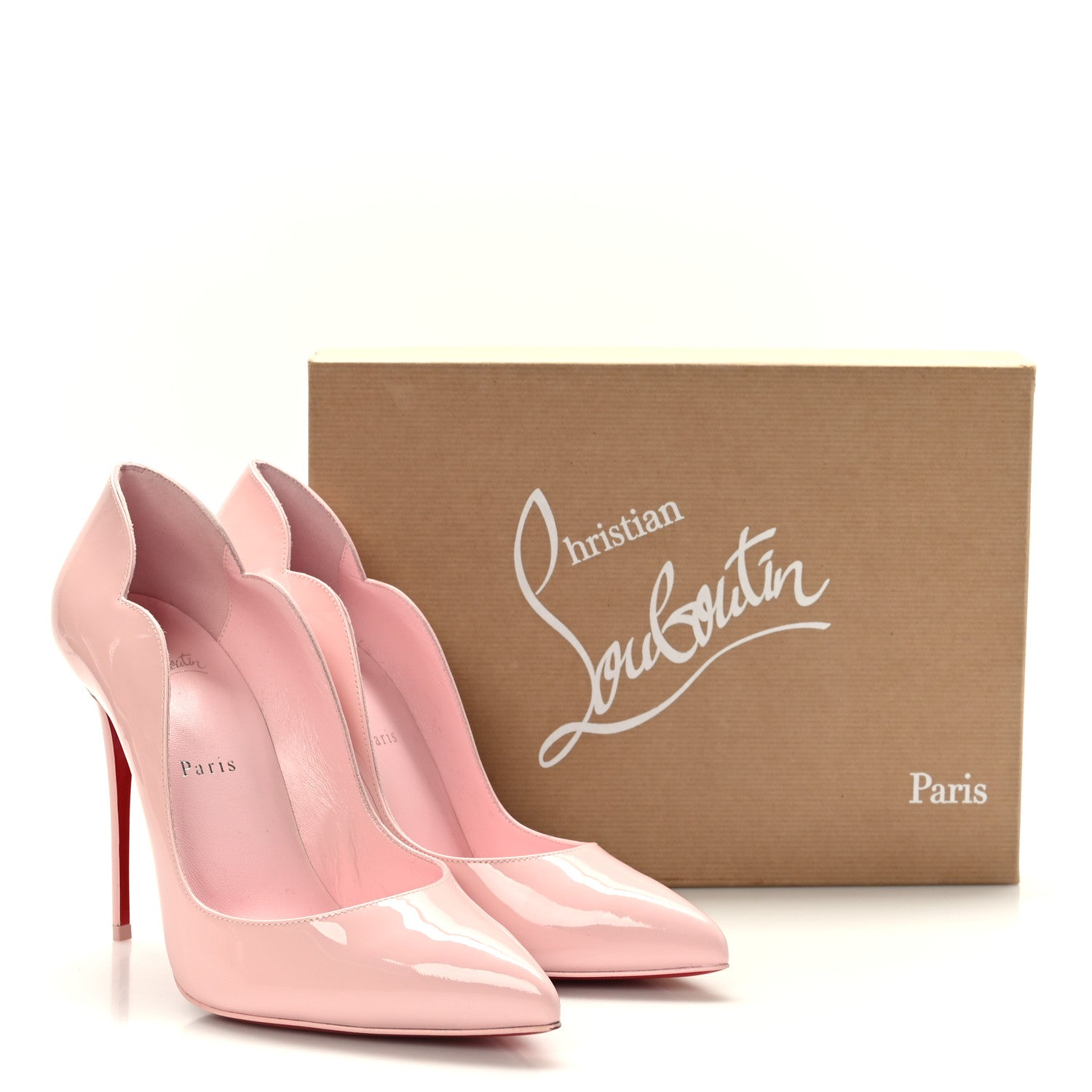 Christian Louboutin Patent Hot Chick 100 Pumps 40 Rosy 8 of 8