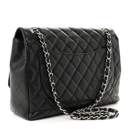 Chanel Caviar Quilted Maxi Single Flap Black 3 of 11