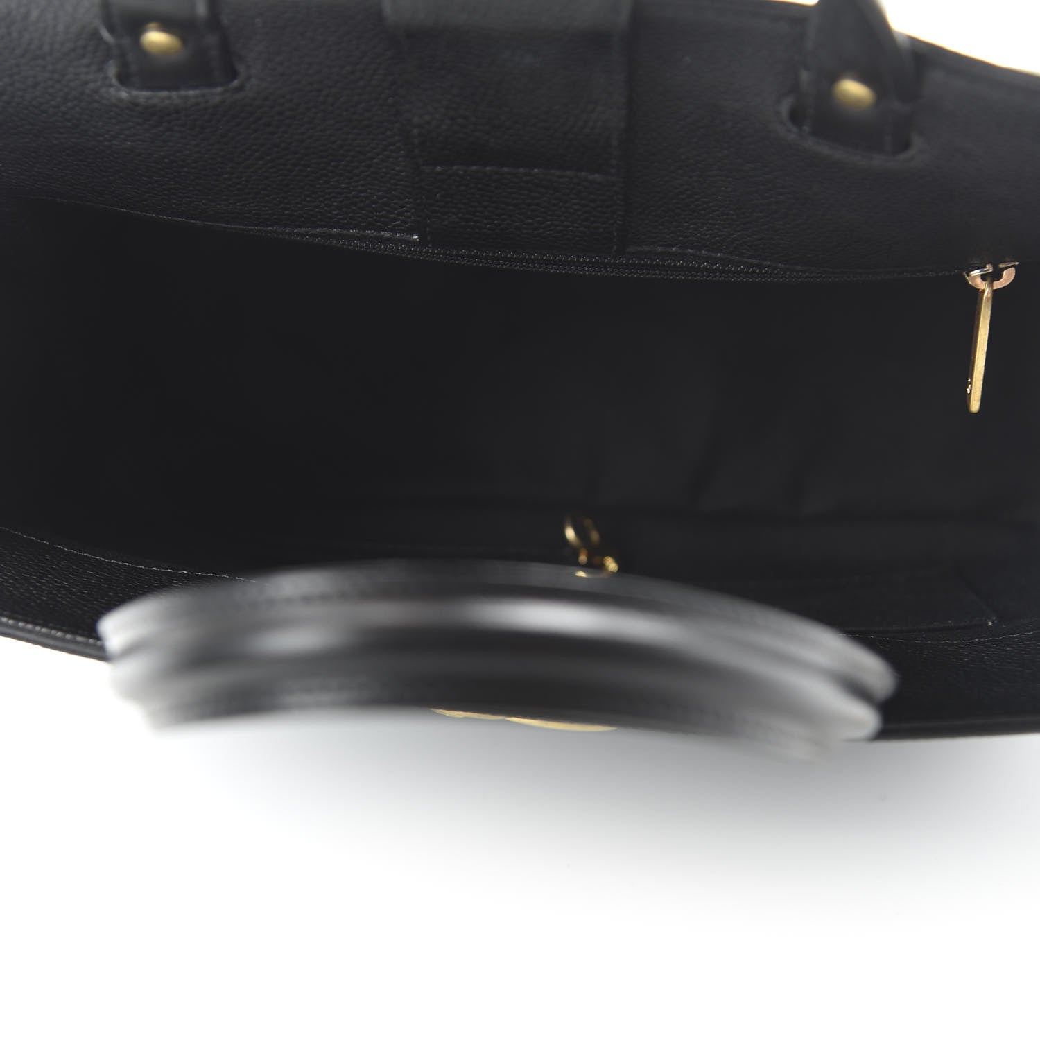 Chanel Caviar Small Shopping Tote Black 5 of 11