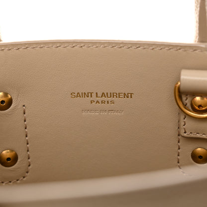 Saint Laurent Grained Calfskin Nano Sac De Jour Sea Salt 7 of 14