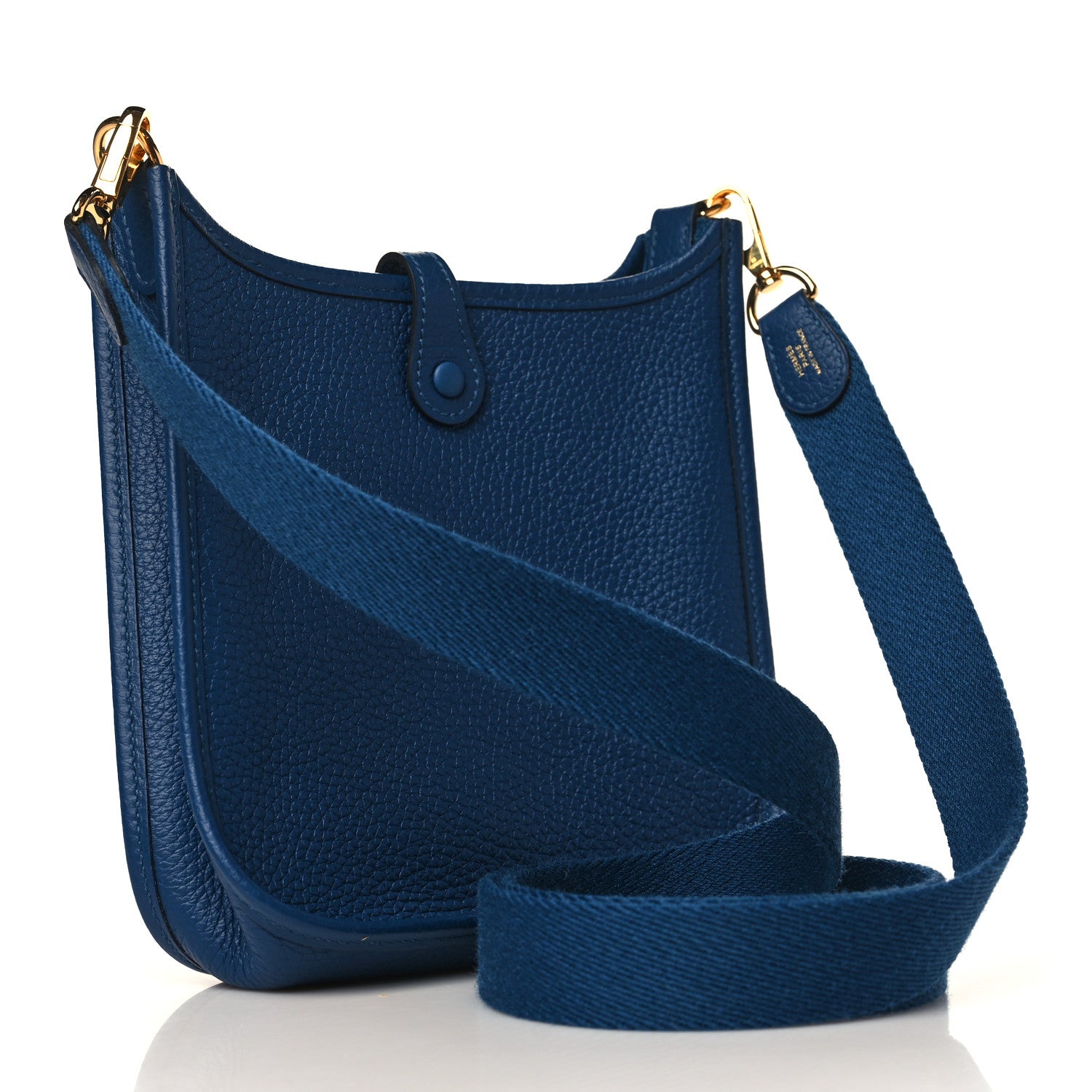 Hermes Taurillon Clemence Evelyne TPM Deep Blue 3 of 10