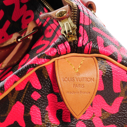Louis Vuitton Graffiti Speedy 30 Fuchsia 6 of 8
