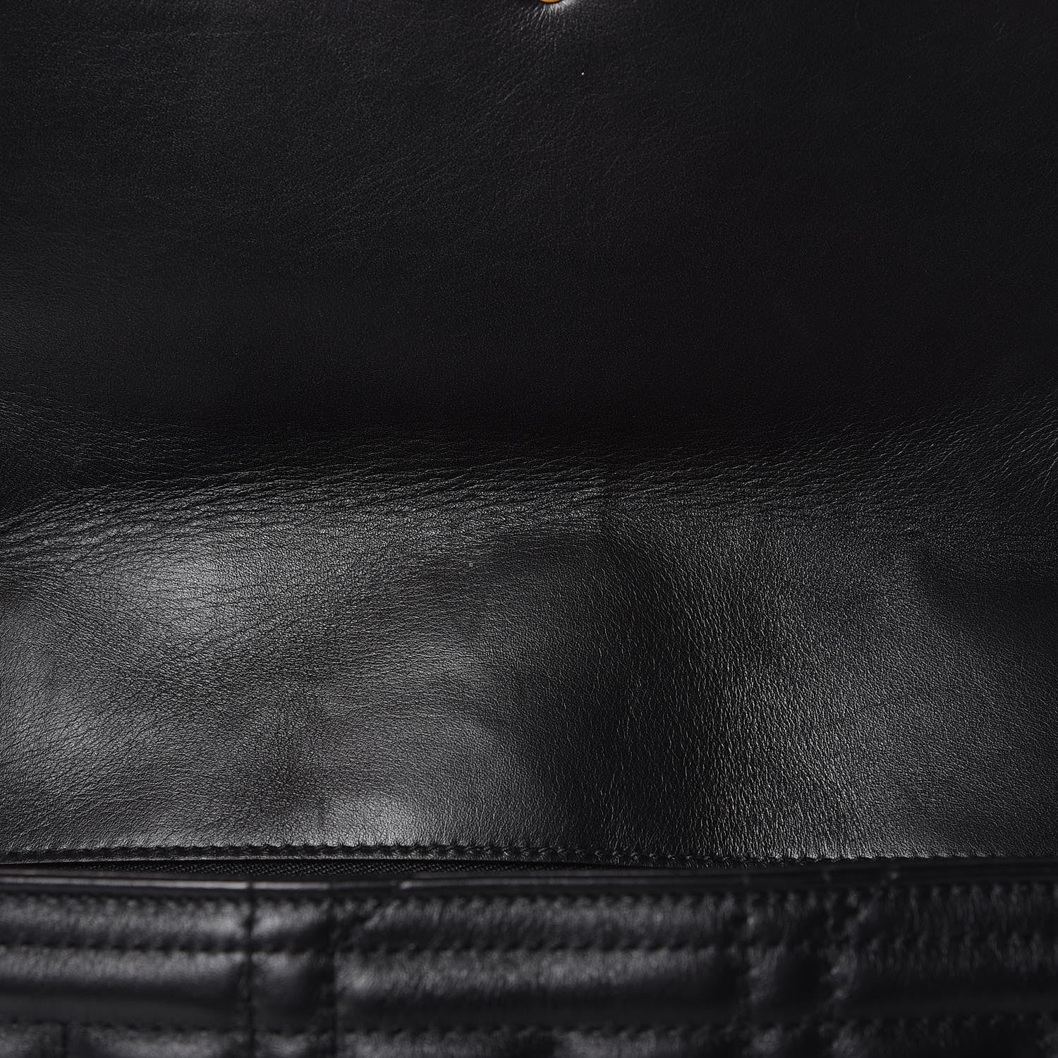 Gucci Calfskin Matelasse Studded Medium GG Marmont Shoulder Bag Black 8 of 13