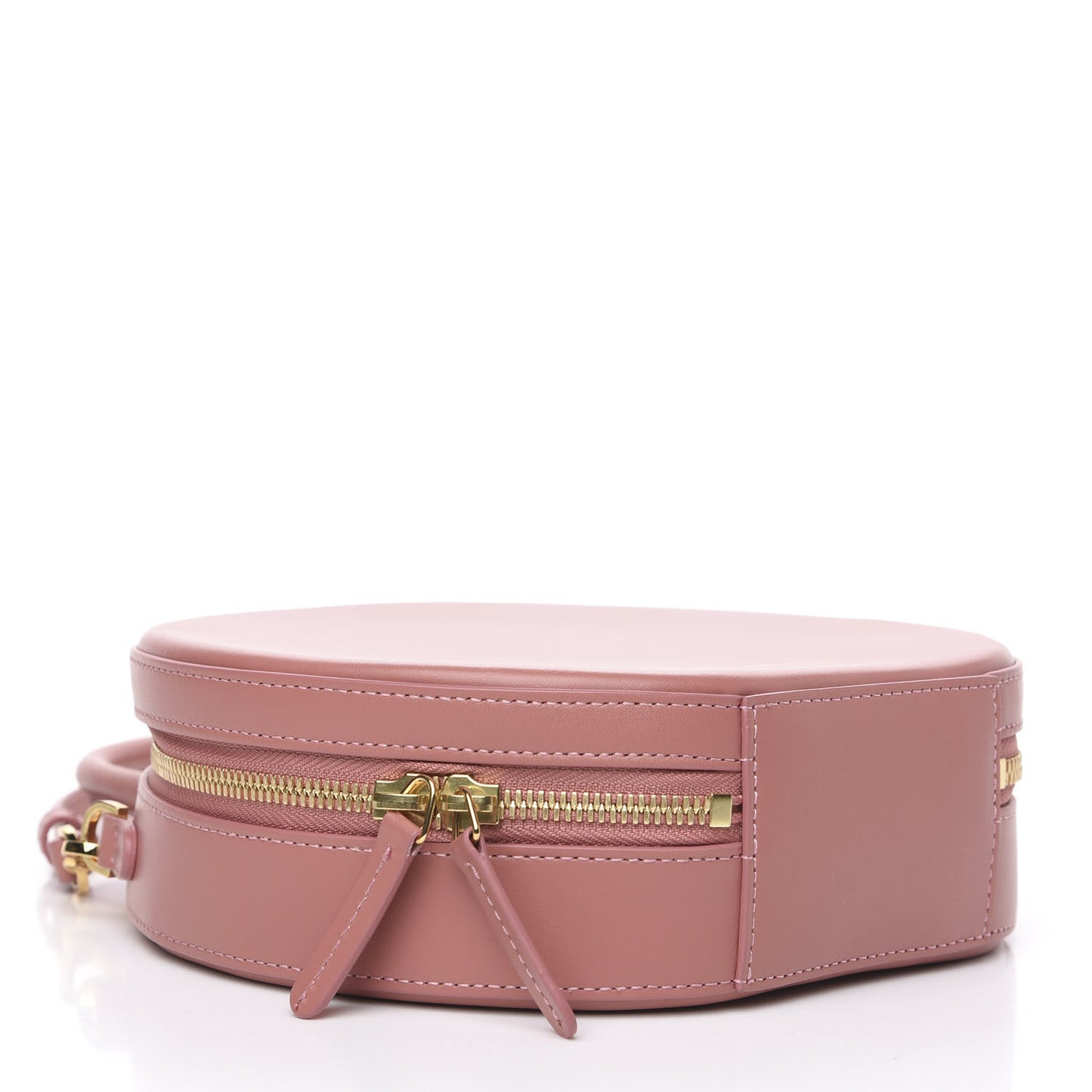 Calfskin Circle Crossbody Blush
