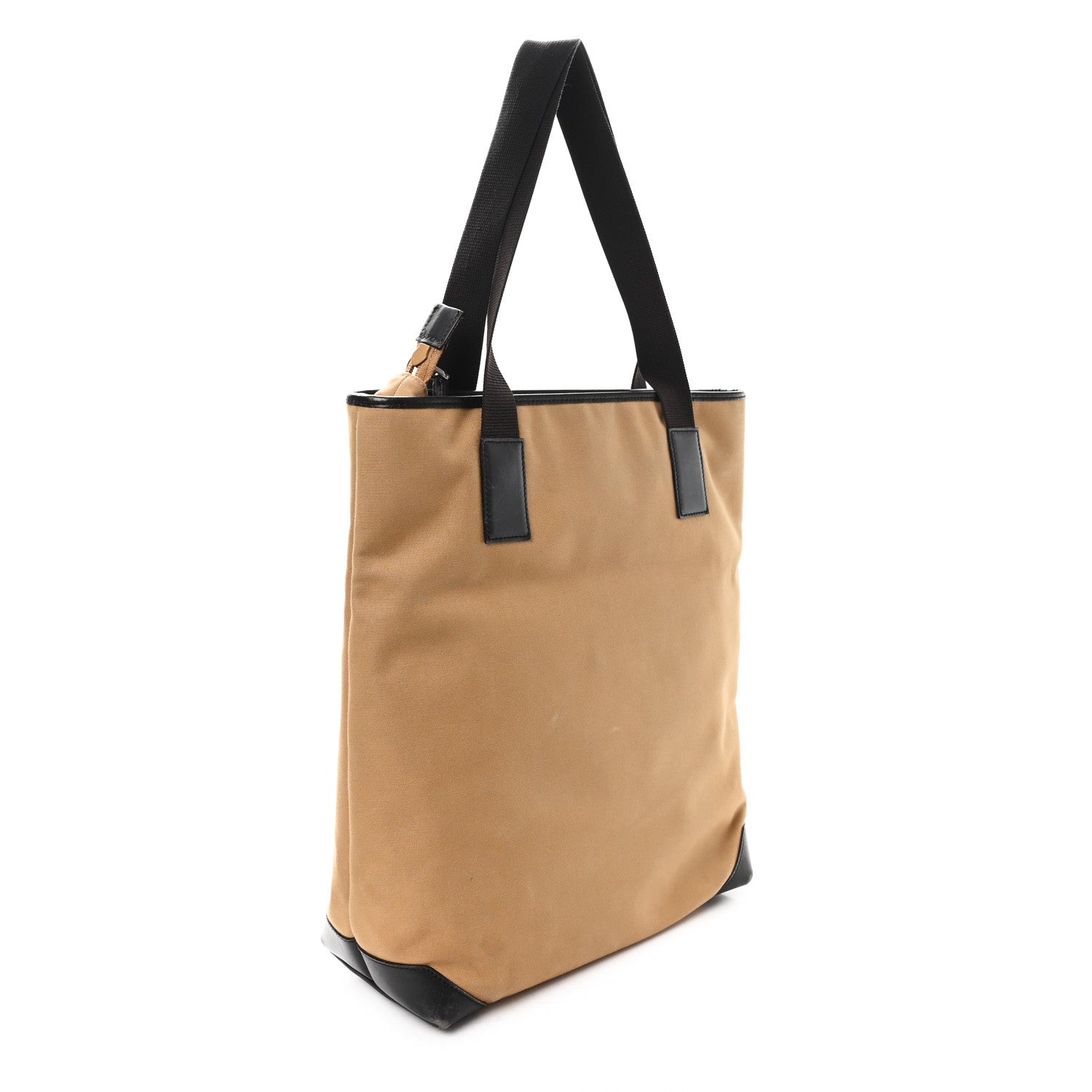 Gucci Canvas Calfskin Monogram Tall Tote Beige 3 of 10