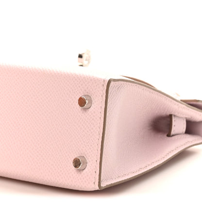 Hermes Epsom Mini Kelly Sellier 20 Mauve Pale 10 of 11