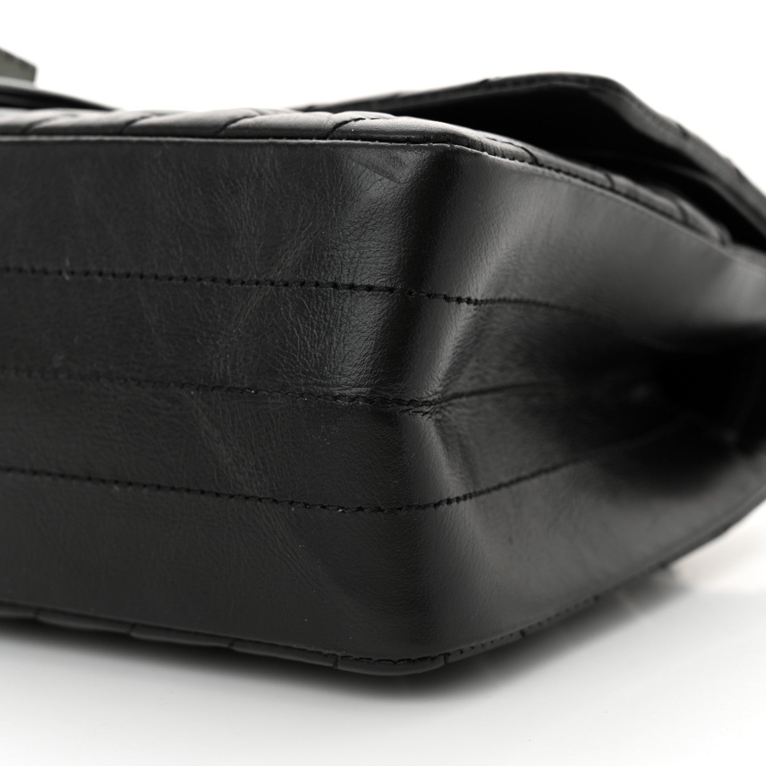 Chanel Aged Calfskin Chevron Quilted 2.55 Reissue 225 Flap So Black 10 of 11