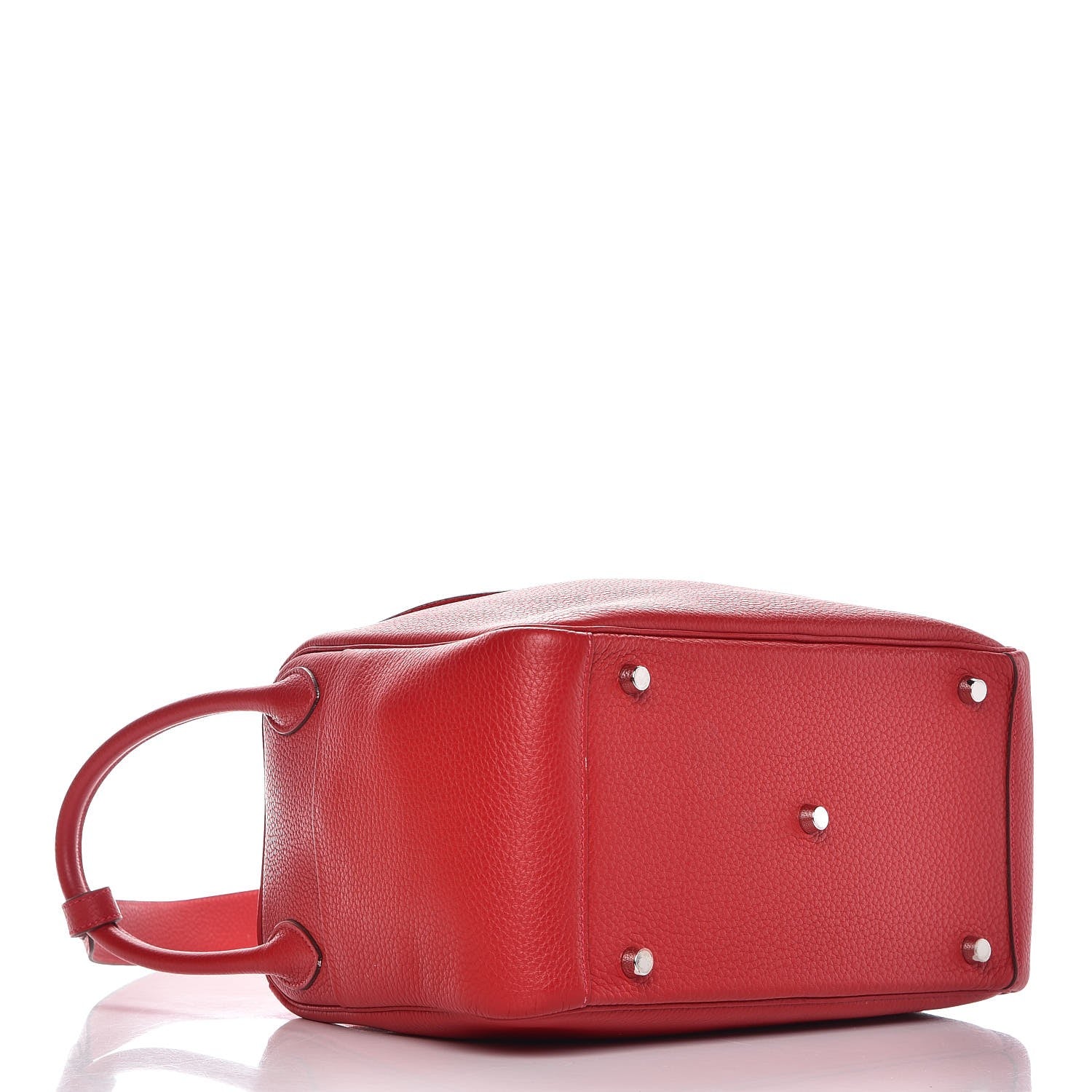Hermes Taurillon Clemence Lindy 30 Rouge Casaque 4 of 14