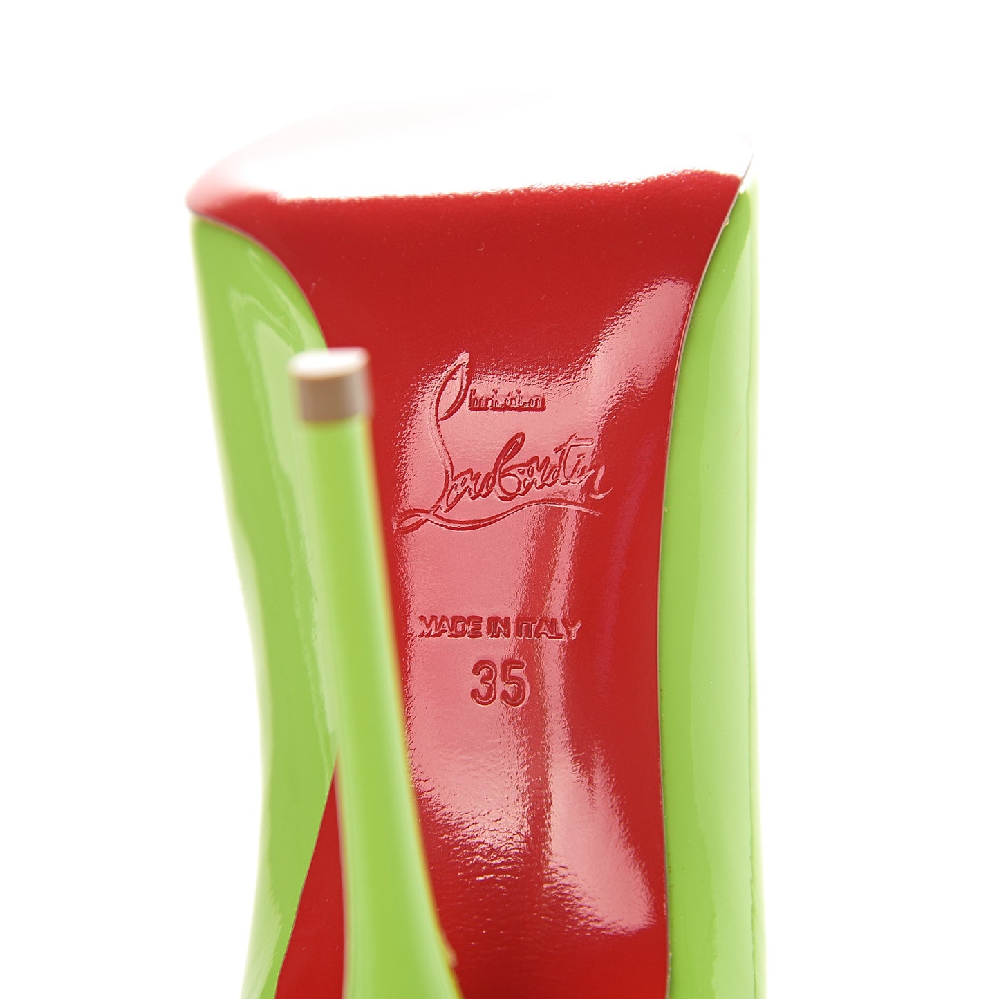 Patent Pigalle Follies 100 Pumps 35 Neon