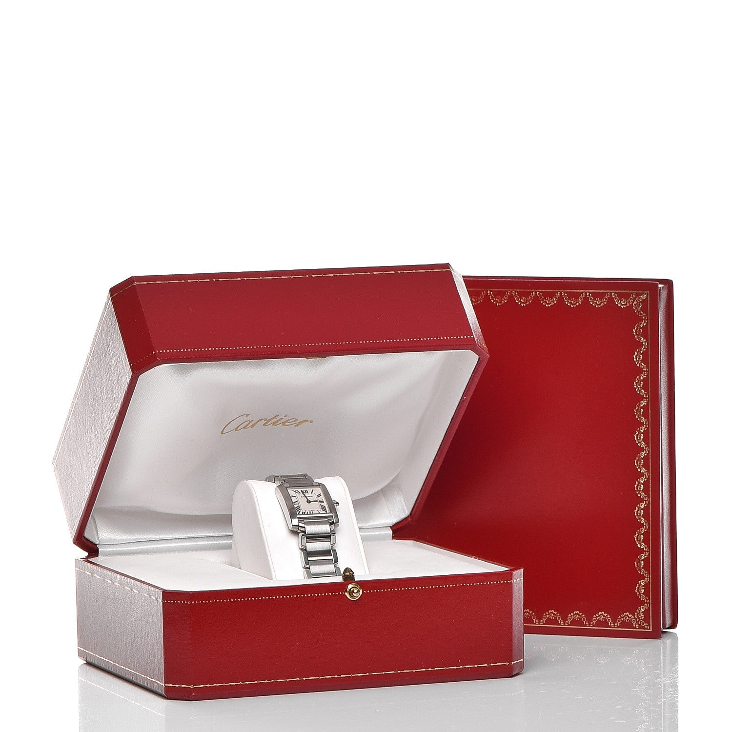 Cartier Stainless Steel 20mm Tank Francaise Quartz Watch 8 of 8