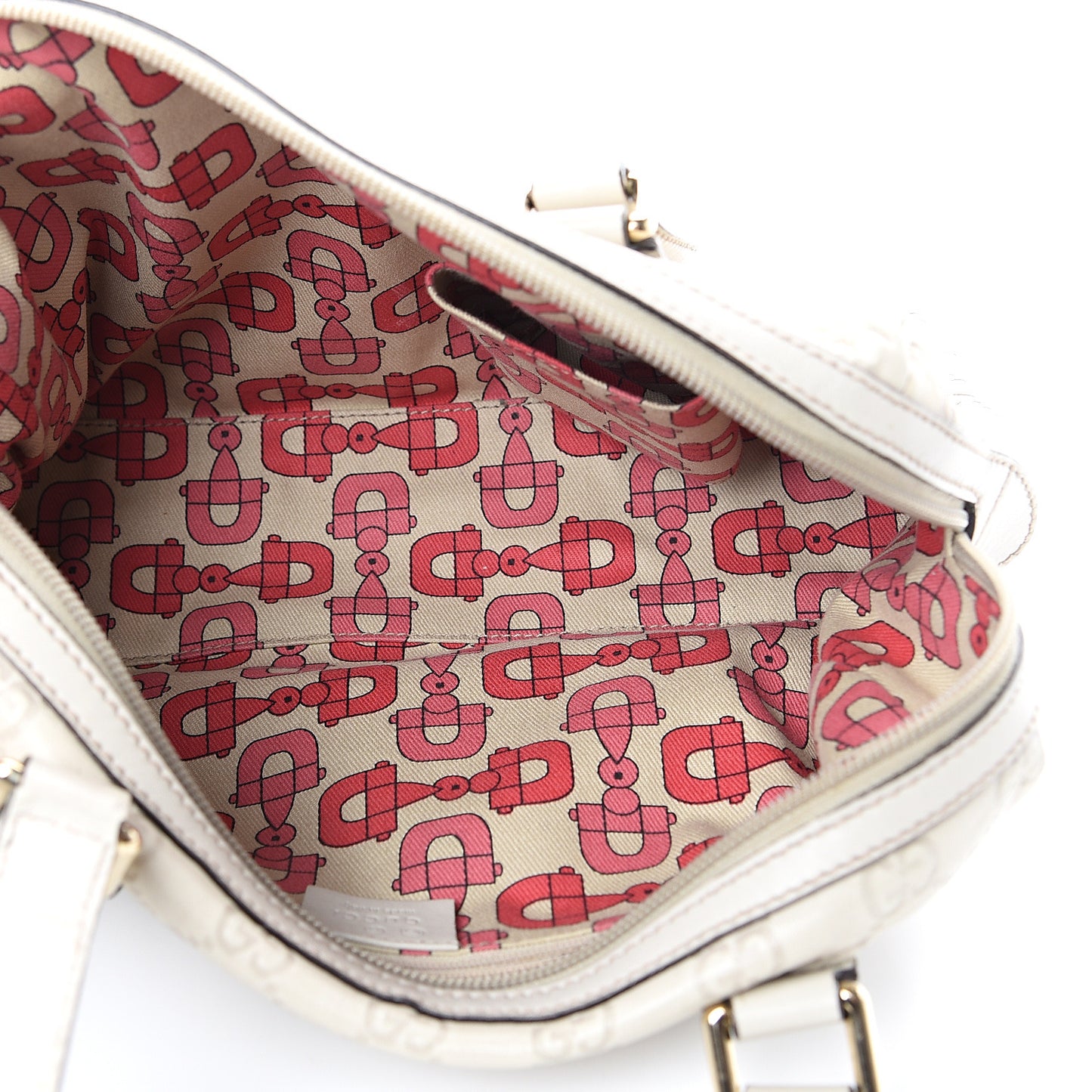 Guccissima Small Boston White