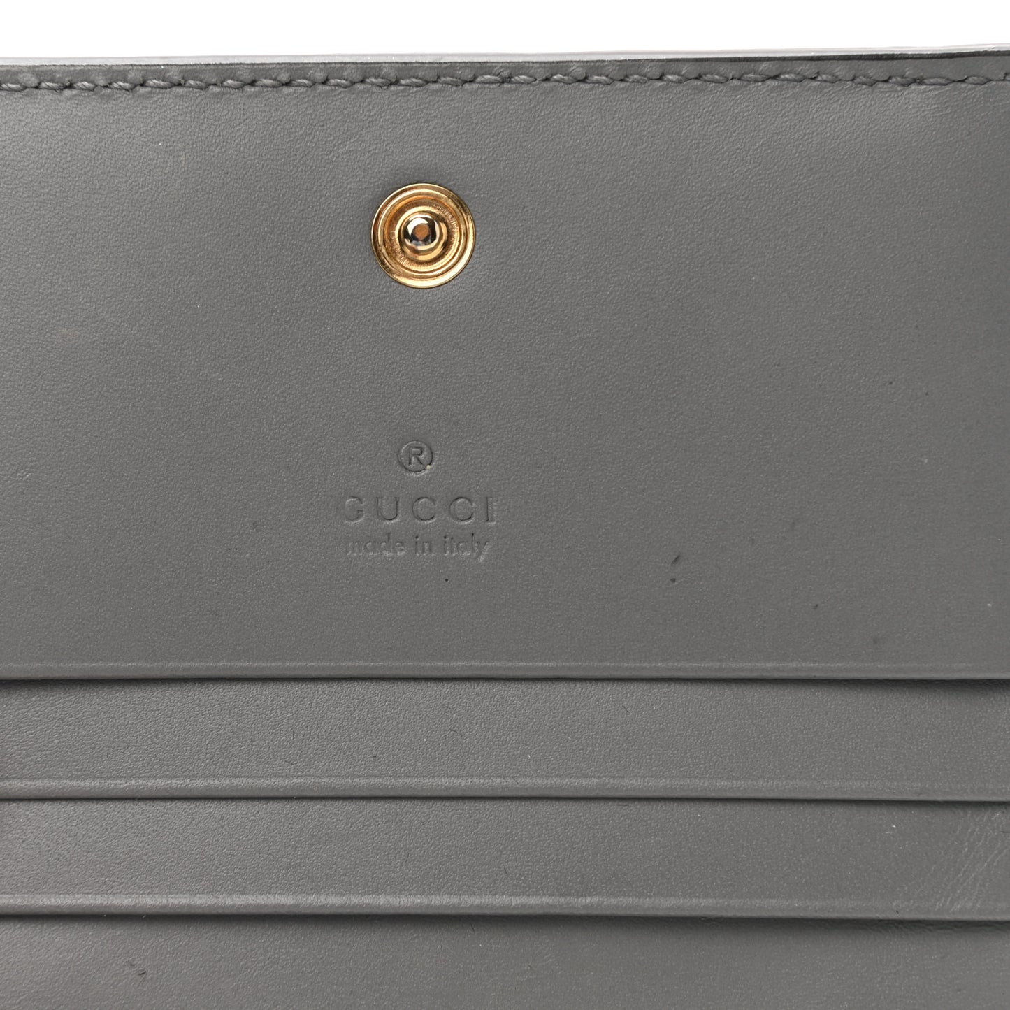 Guccissima Card Case Wallet Grey