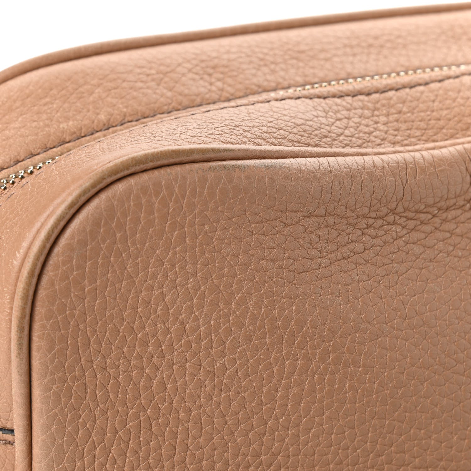 Gucci Pebbled Calfskin Small Soho Disco Bag Camelia 16 of 21