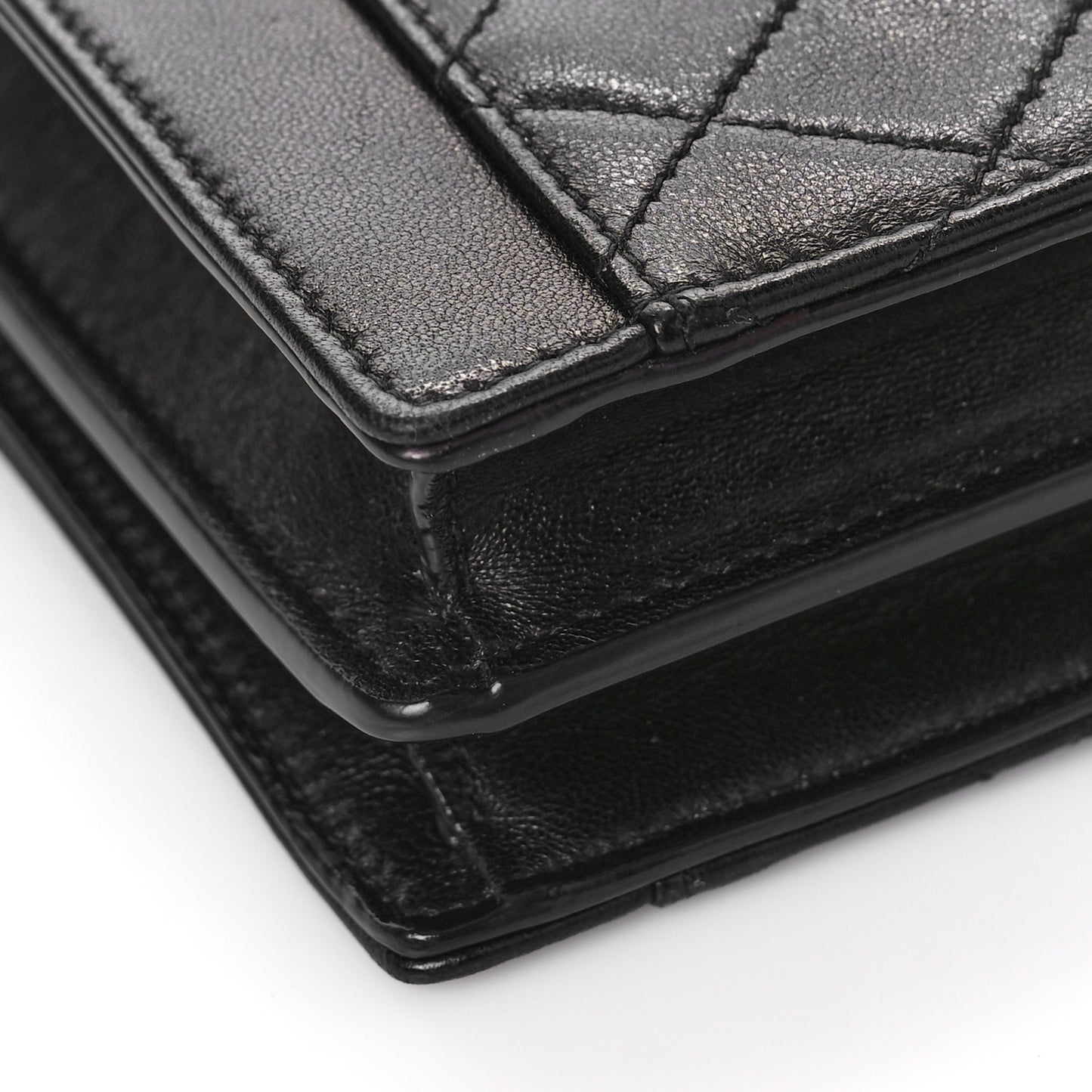 Lambskin Quilted Mini Gaby Satchel Black