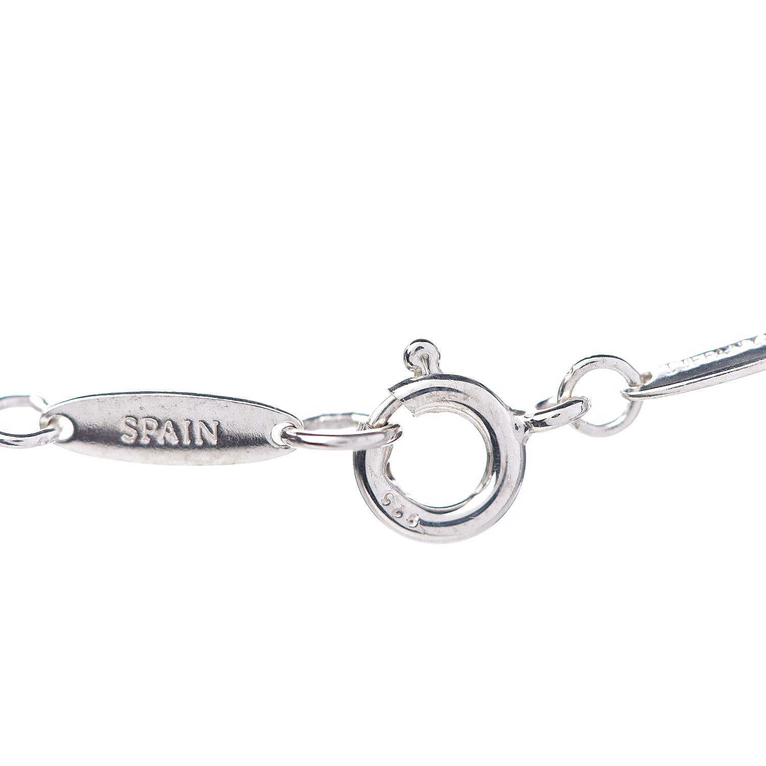 Tiffany Sterling Silver Elsa Peretti Letter "T" Pendant Necklace 5 of 9
